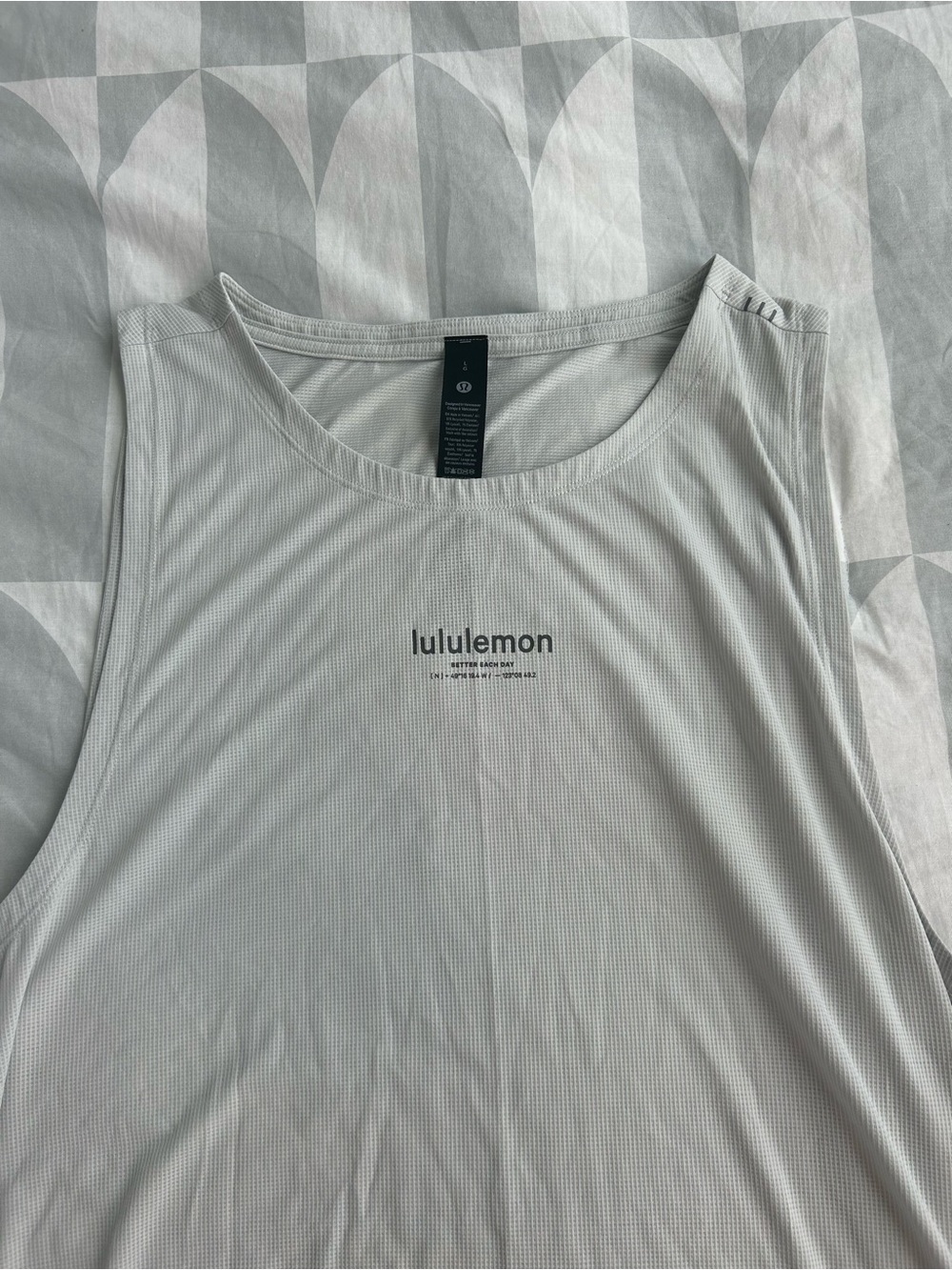 lululemon athletica BETTER EACH DAY Light Gray Tank